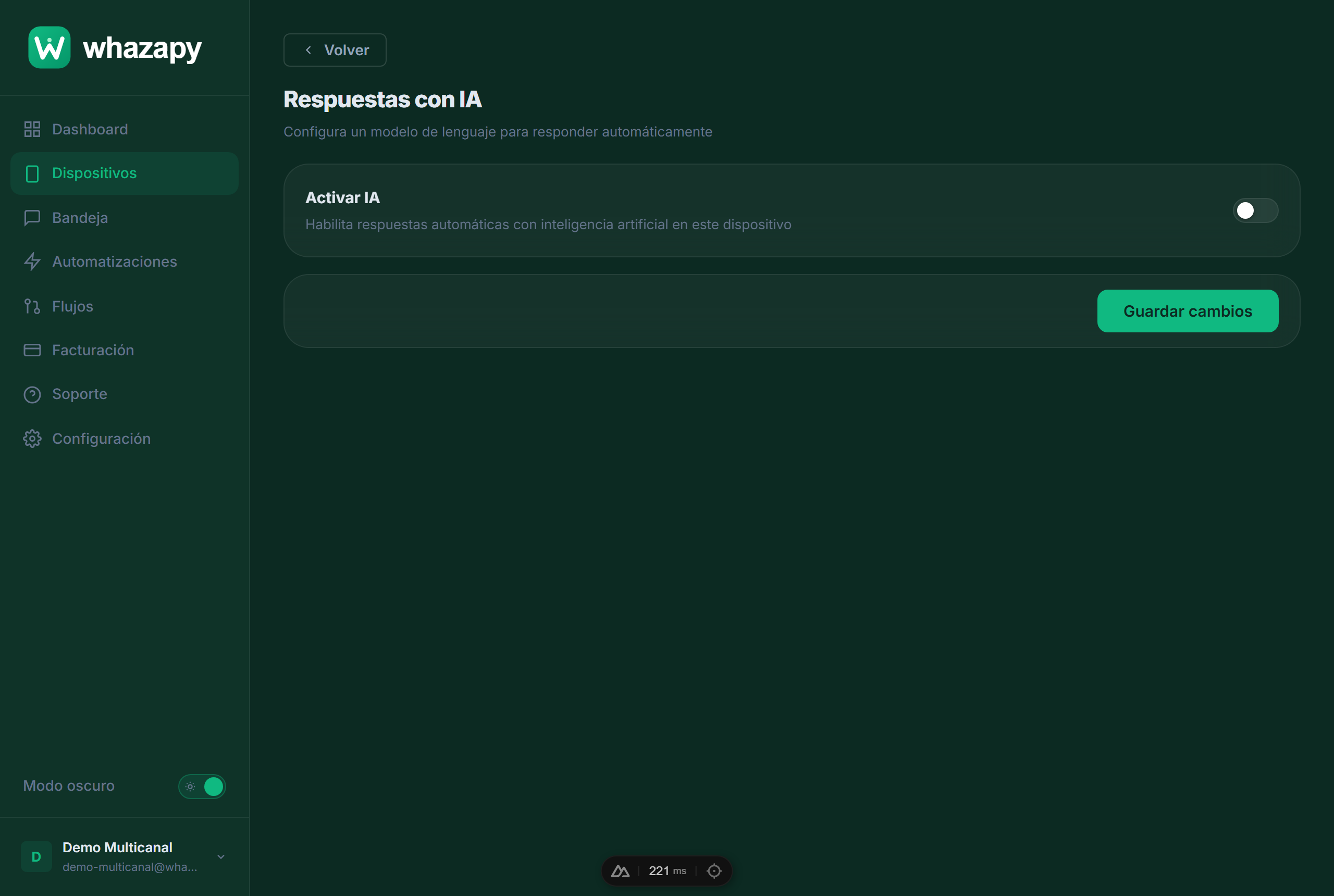 Configuración de IA del dispositivo