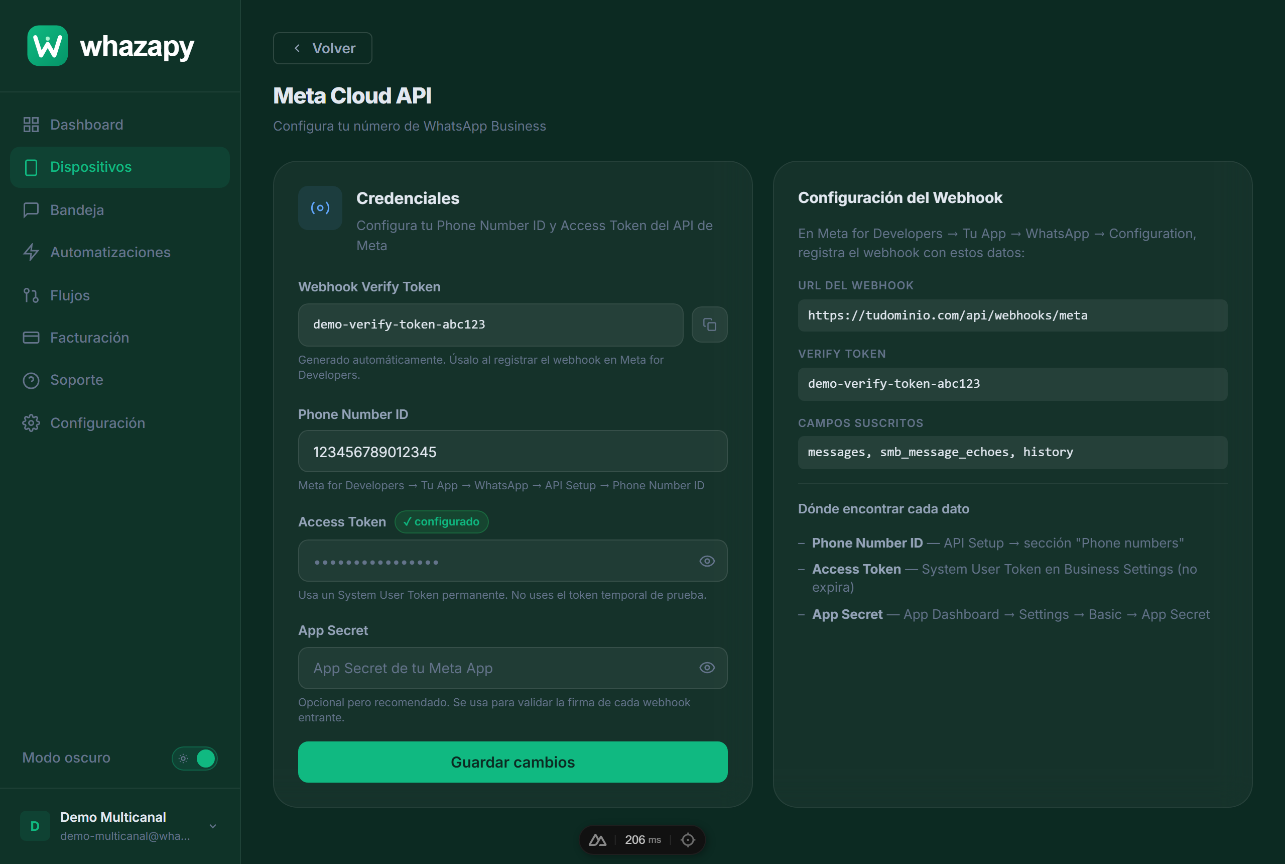 Configuración de Meta Business API